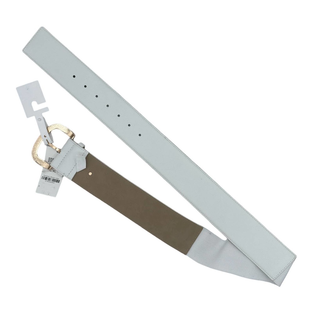 Giani Bernini Stretch Belt, White L/XL, MSRP $34.50 - Picture 2 of 6